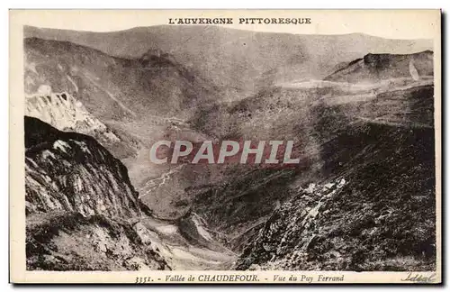 Cartes postales Vallee de Chaudefour Vue du Puy Ferrand