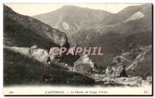 Ansichtskarte AK Auvergne Le chemin des gorges d&#39enfer