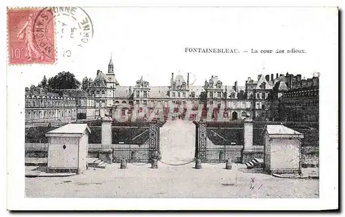 Cartes postales Fontainebleau La cour des adieux