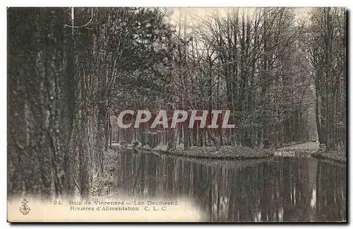 Ansichtskarte AK Paris Bois de Vincennes Lac Daumesnil Rivieres d&#39alimentation