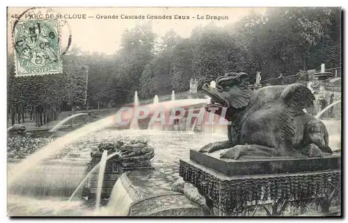 Cartes postales Parc de Saint Cloud Grande cascade