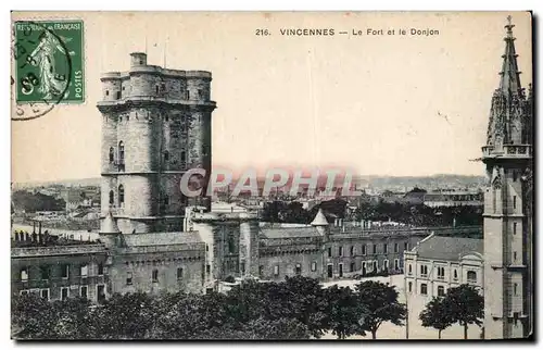 Cartes postales Vincennes Le fort et le donjon