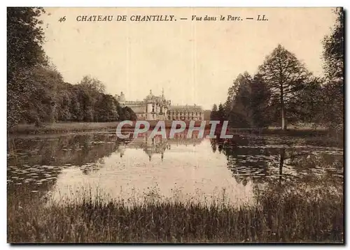 Ansichtskarte AK Chateau de Chantilly Vue dans le parc