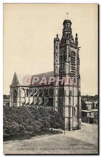 Cartes postales Compiegne L&#39eglise Saint Jacques