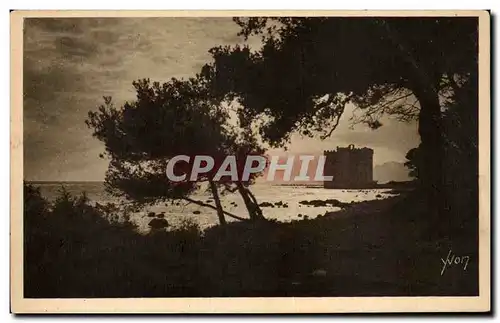 Cartes postales Cannes L&#39ile Saint honorat Le vieux chateau