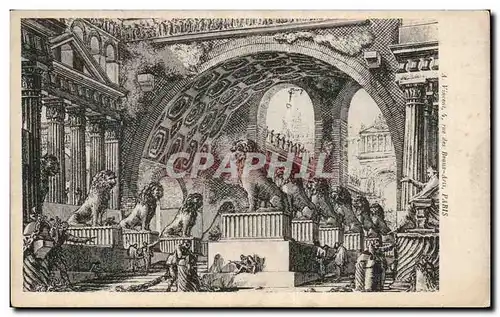 Cartes postales Scene Antique Lion Architecture