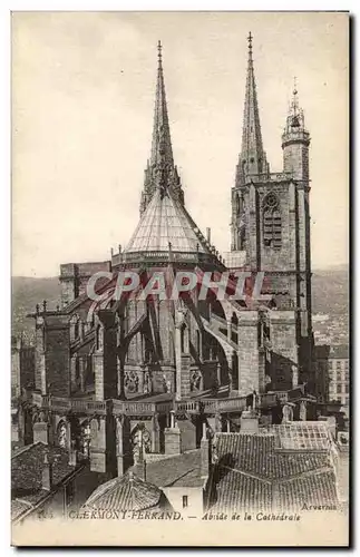 Cartes postales Clermont Ferrand Abside de la cathedrale