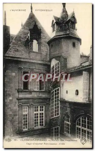 Ansichtskarte AK Clermont Ferrand Maison des architectes Cage d&#39escalier Renaissance