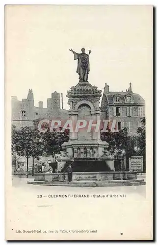 Cartes postales Clermont Ferrand Statue d&#39Urbain II