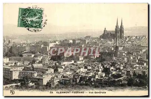 Cartes postales Clermont Ferrand Vue generale