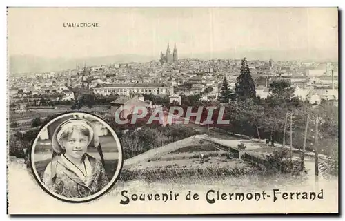 Cartes postales Clermont Ferrand Auvergne Coifffe Costume Folklore Enfant