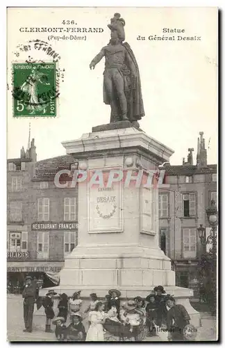 Ansichtskarte AK Clermont Ferrand Statue du general Desaix