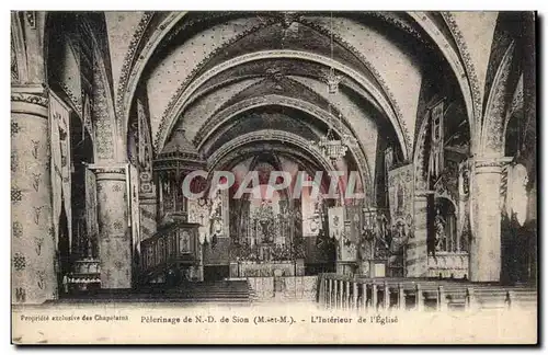 Cartes postales Pelerinage de Nd de Sion L&#39interieur de l&#39eglise