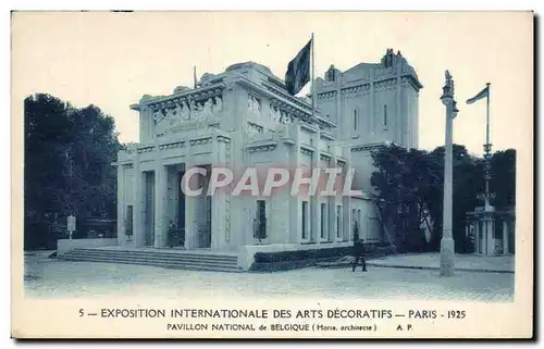 Cartes postales Exposition internationale des Arts Decoratifs Paris 1925 Pavillon National de Belgique Horta