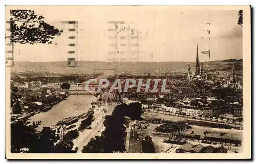 Cartes postales Rouen Vue generale vers la corniche