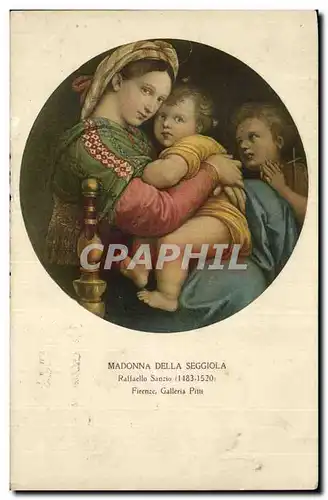Cartes postales Madonna della Seggiola Raffaello Sanzio (1483-1520) Firenze Galleria Pitti