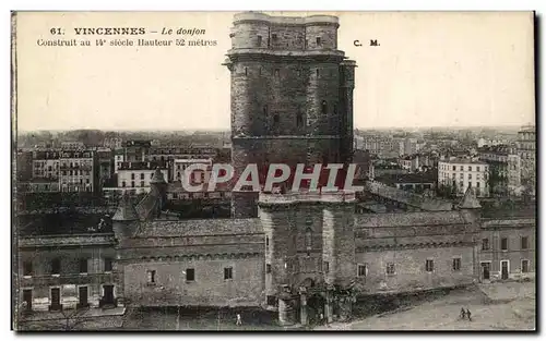 Cartes postales Vincennes Le donjon Construit en 14eme