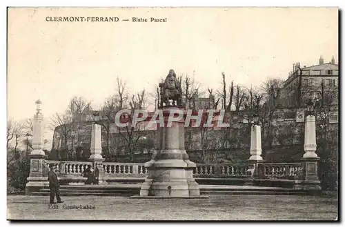 Cartes postales Clermont Ferrand Blaise Pascal