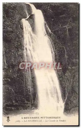 Cartes postales La Bourboule La cascade de Vendeix