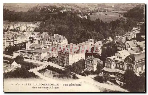 Cartes postales La Bourboule Vue generale des grands hotels