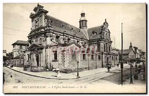 Cartes postales Fontainebleau L&#39eglise Saint Louis