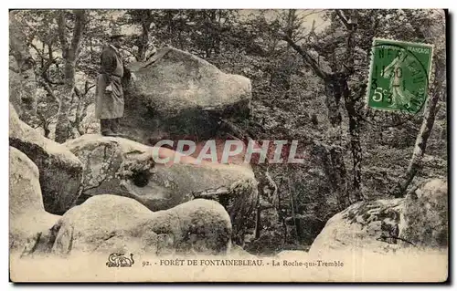 Ansichtskarte AK Foret de Fontainebleau La roche qui tremble