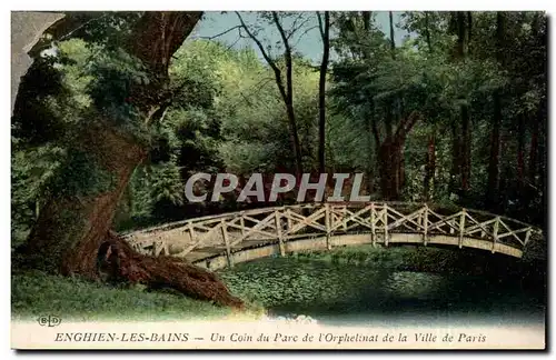 Cartes postales Enghien les Bains Un coin du parc de l'orphelinat de la ville de Paris