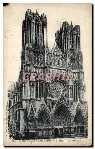 Cartes postales Reims avant la grande guerre La cathedrale