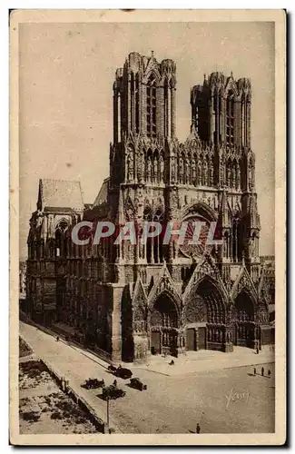 Cartes postales Reims La cathedrale