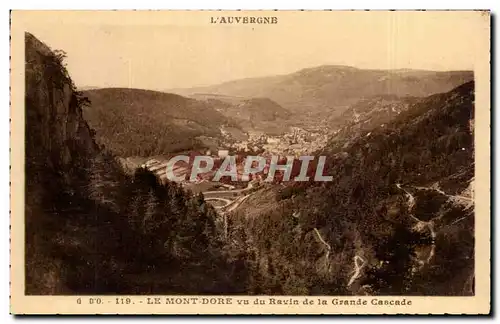 Ansichtskarte AK Le Mont Dore vu du ravin de la grande cascade