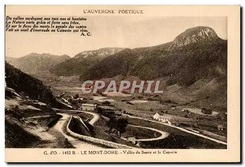 Ansichtskarte AK Le Mont Dore Vallee du Sancy et le Capucin