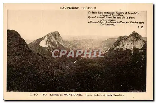 Cartes postales Environs du Mont Dore Roche Tuliere et roche sanadoire