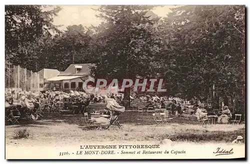 Ansichtskarte AK Le Mont Dore Sommet et restaurant du Capucin