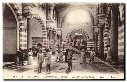 Cartes postales Le Mont Dore Etablissement thermal La salle des pas perdus