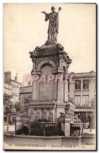 Cartes postales Clermont Ferrand Monument Urbain II