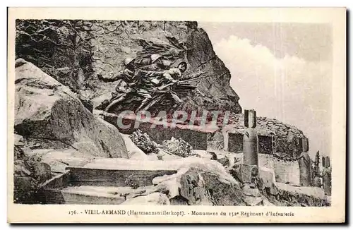 Vieil-Armand - Hartmannswillerkopf - Monument du 152 Regiment d&#39Infanterie Militaria - Cartes postales