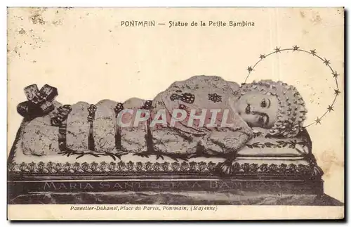 Pontmain - Statue de la Petite Bambina - Cartes postales