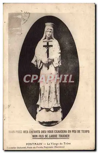 Pontmain - La Vierge du Trone - Cartes postales