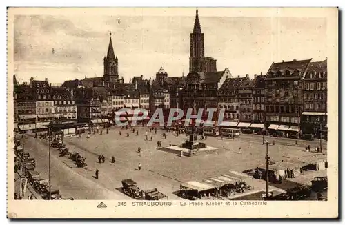 Strasbourg - Strassburg -La Place Kleber et la Cathedrale - Cartes postales