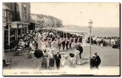 Dieppe - Le Casino - Les Terrasses Ansichtskarte AK