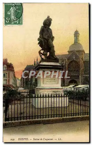 Dieppe - Statue de Duquesne Ansichtskarte AK