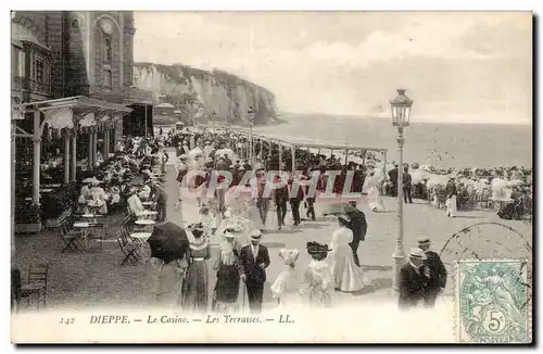 Dieppe - Le Casino - Les Terrasses Ansichtskarte AK