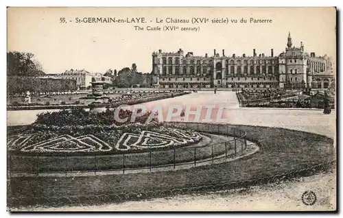 St Germain en Laye - Le Chateau vu du Parterre - Cartes postales