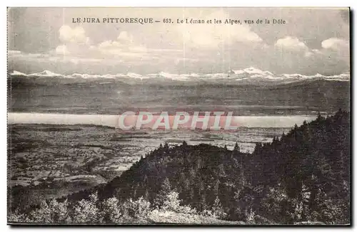 Le Leman et les Alpes - vus de la Dole - Cartes postales