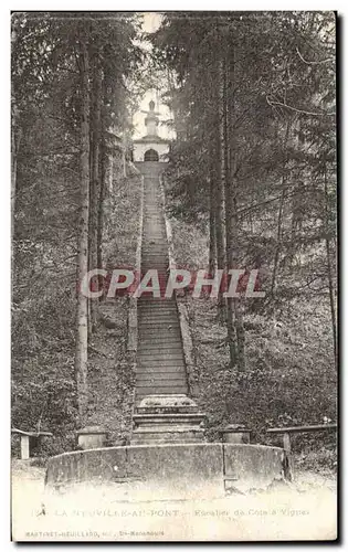 Ansichtskarte AK La Neuville au pont Escalier de Cote a vigne