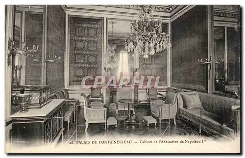 Palais de Fontainebleau - Cabinet de l&#39Abdication de Napoleon I - Cartes postales