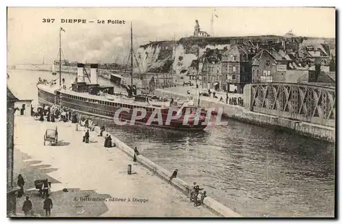 Cartes postales Dieppe Le Pollet ( bateau )