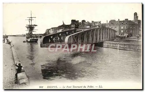 Cartes postales Dieppe Le pont tournant du Pollet