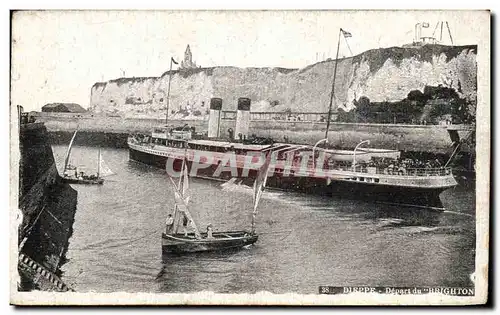 Cartes postales Dieppe Depart du Brighton