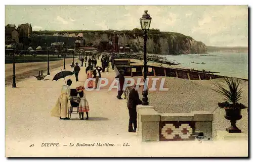 Cartes postales Dieppe Le boulevard maritime